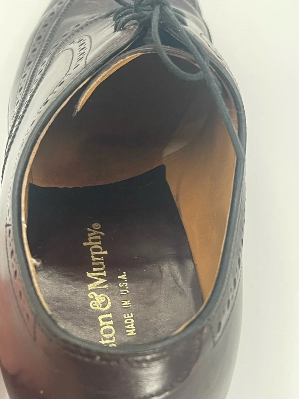 Johnston & Murphy Vintage Made in USA Wingtip Oxfords 9D